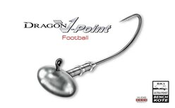 DRAGON | V-POINT | FOOTBALL | SIZE 2/0 | 5 GRAM | 3 PCS