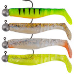 FISHUNTER | READY RIGGED SHADS | 8 cm - MIX - 4 pcs