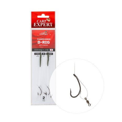 Carp Expert | Fluorocarbon | D-Rig with Swivel
