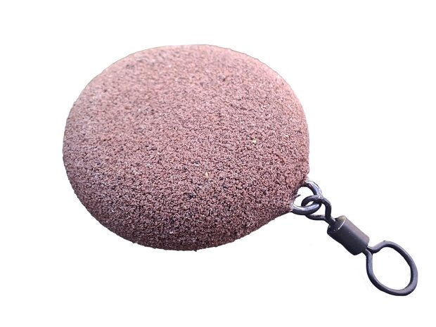 Karperlood | Flat Coin Round | Mud Brown