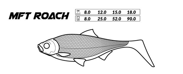  MFT | ROACH | 8cm - 8 gram | PIKE - 4 pcs.
