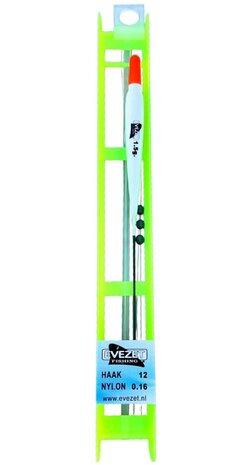 Evezet | Tuigje 1.5 gram | Haak 12 - Nylon 0.16
